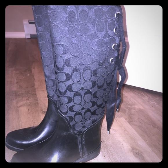Coach rain boots - Picture 1 of 4